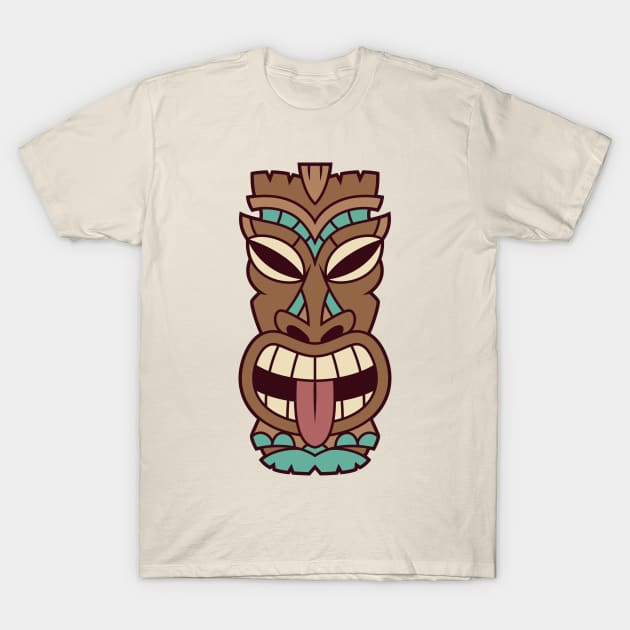 Tiki Head T-Shirt by ePixels